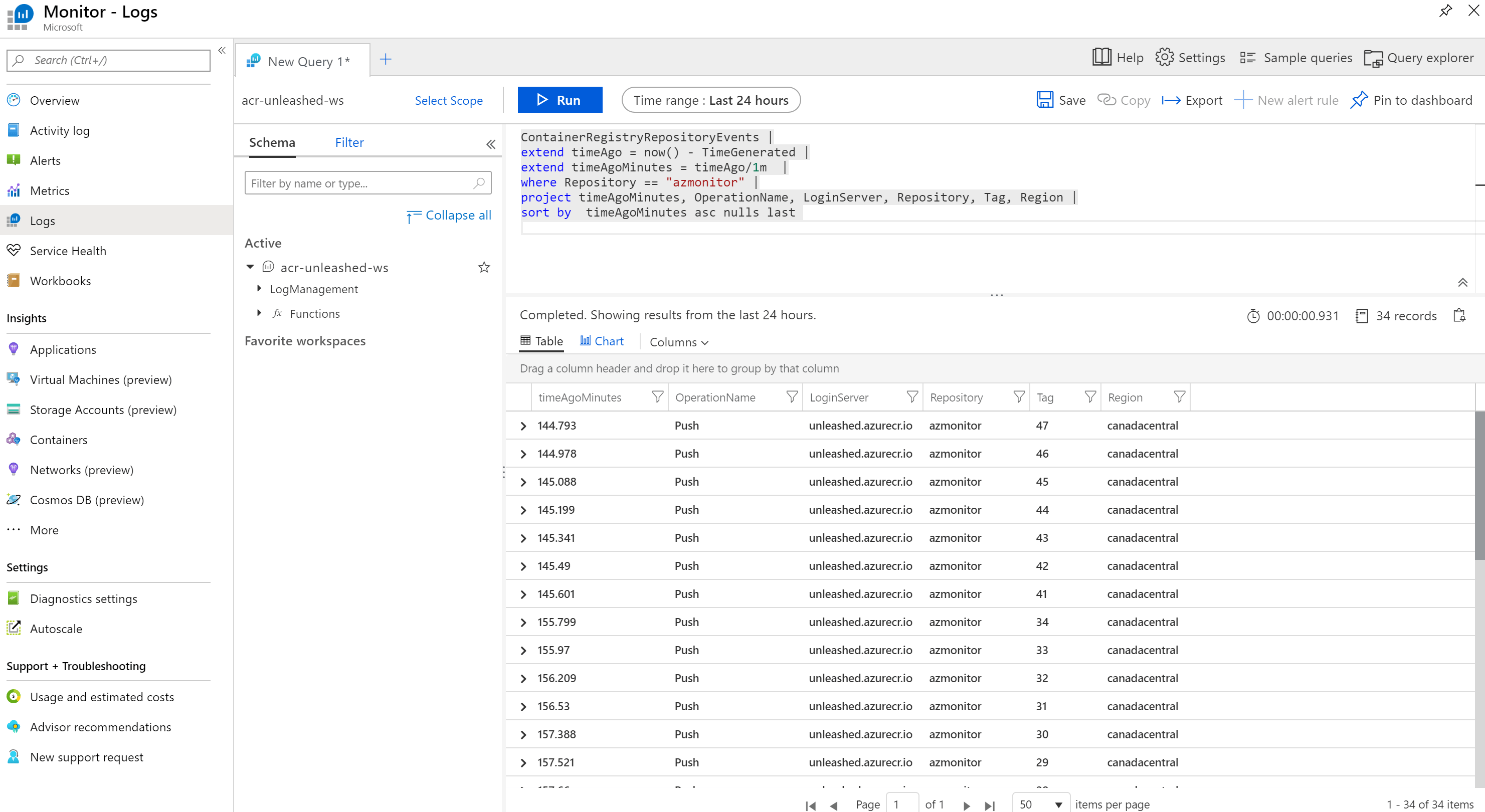 Azure Monitor Logs