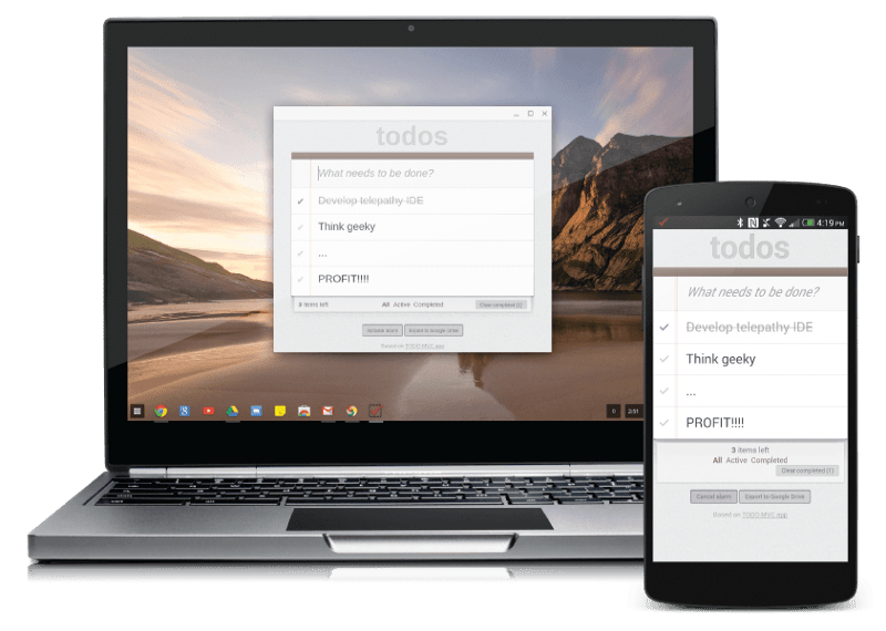 Chrome Apps on the Chromebook and on Android