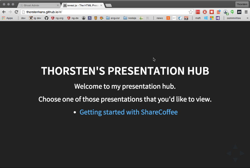 Thorsten&rsquo;s presentation hub