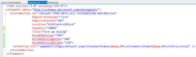 ECB Modal Dialog XML