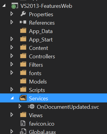RemoteEventReceivers in Visual Studio 2013
